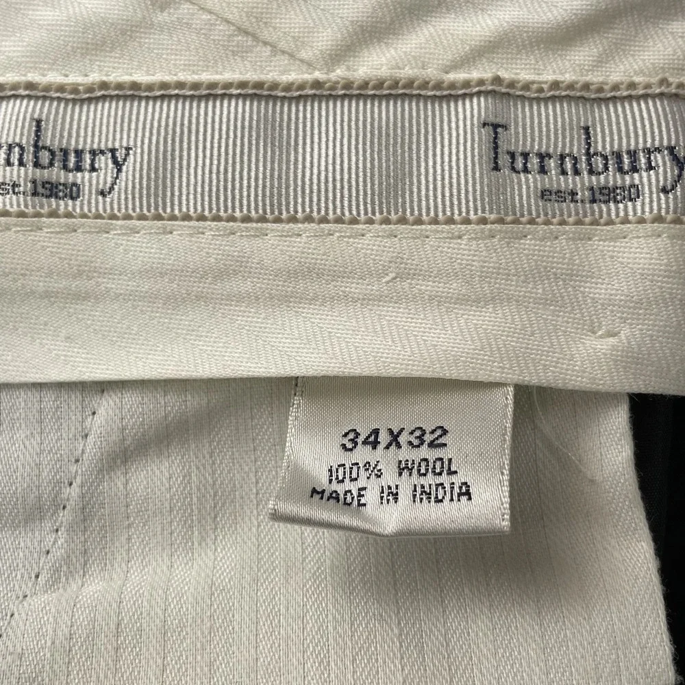Turnbury 100% Wool Dress Pant 33x28* Business Formal Classic Corpcore Career 90s